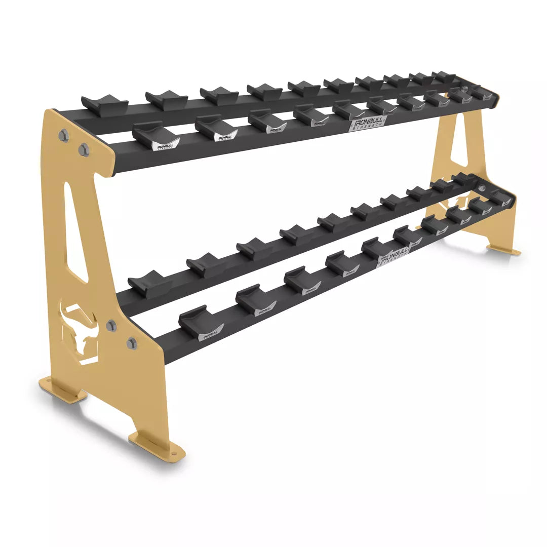 2-Tier Commercial Dumbbell Rack F9