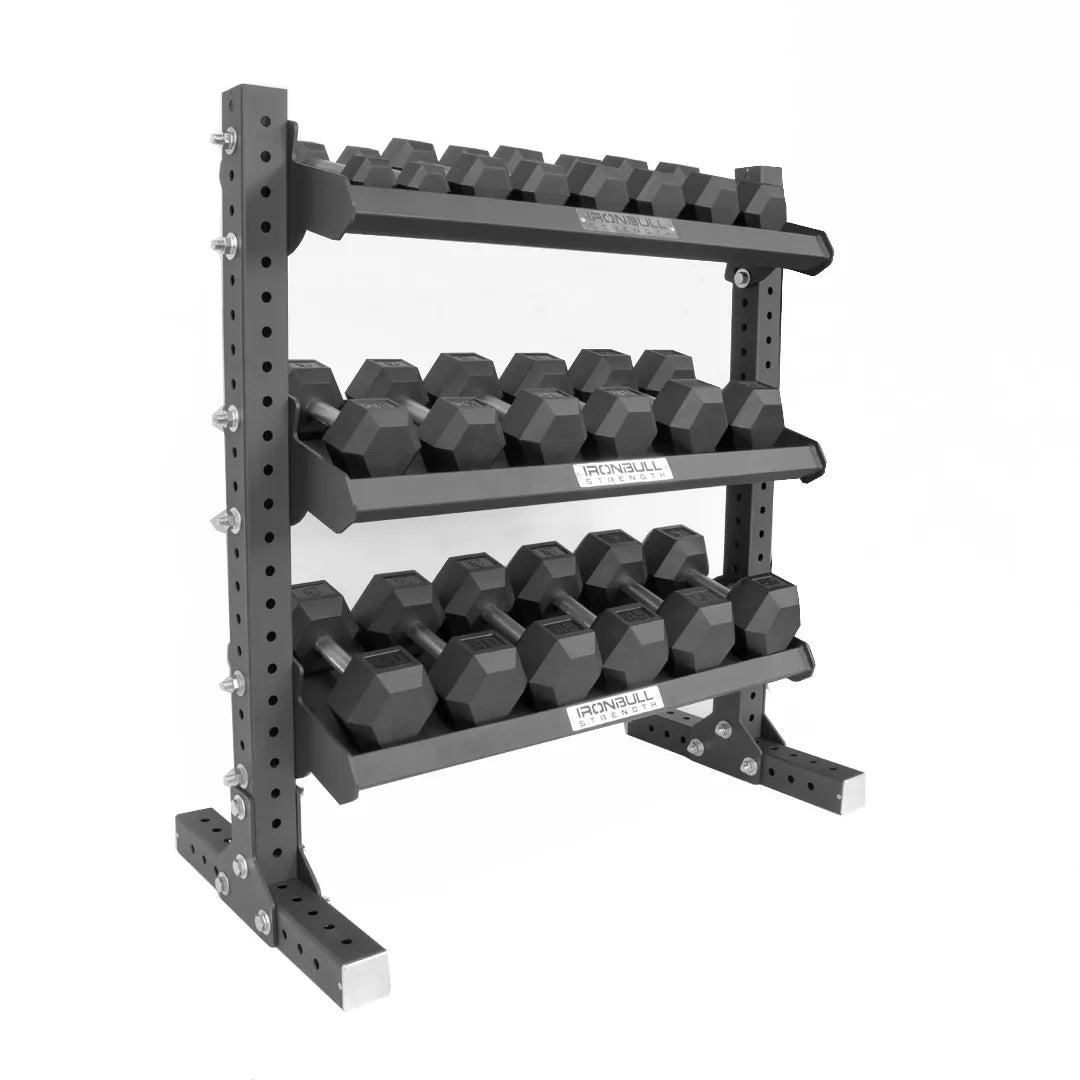 Hex Dumbbell Set With Rack | 5-50LB + 3-Tier B7