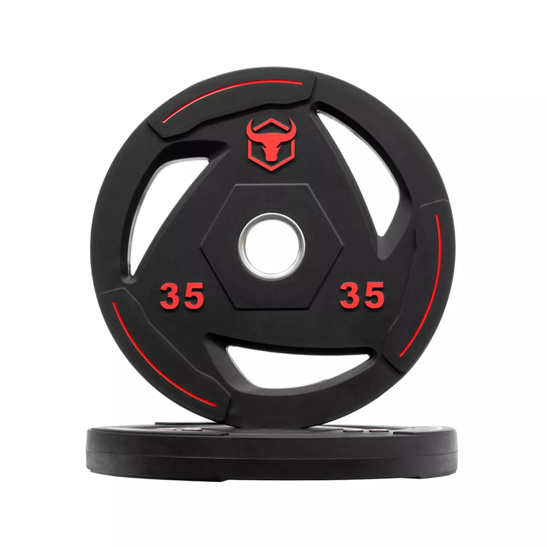 Rubber Coated Weight Plates & Sets (LB) V9