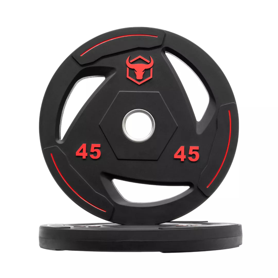 Rubber Coated Weight Plates & Sets (LB) V9