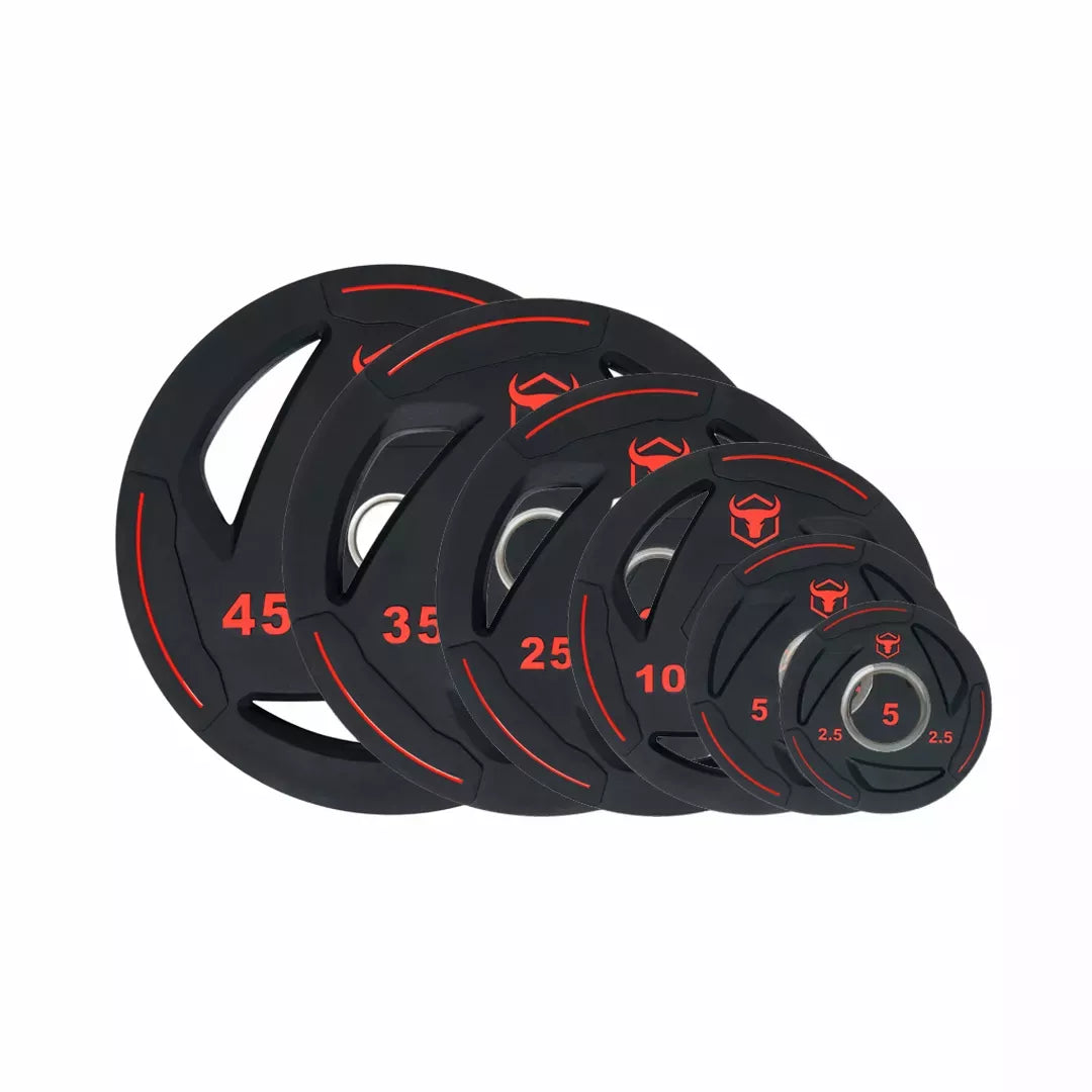 Rubber Coated Weight Plates & Sets (LB) V9
